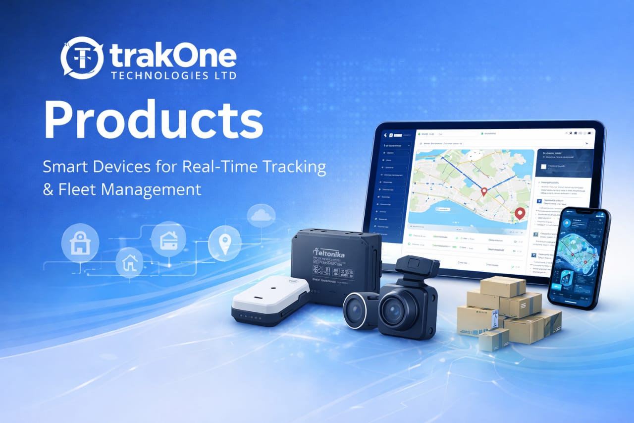 TrakOne devices and dashboard